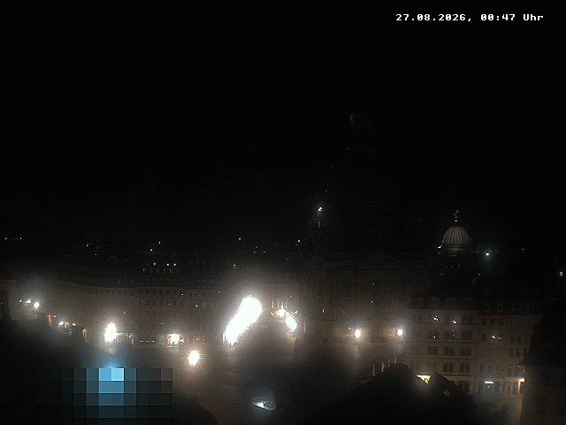 Archived image Webcam Dresden - Frauenkirche and Neumarkt square