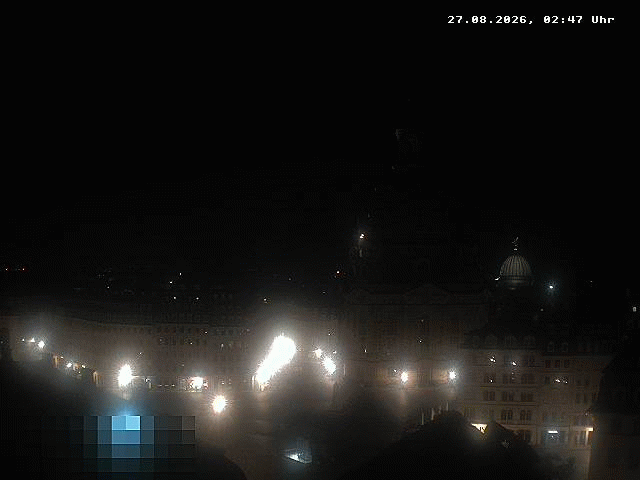 Archived image Webcam Dresden - Frauenkirche and Neumarkt square