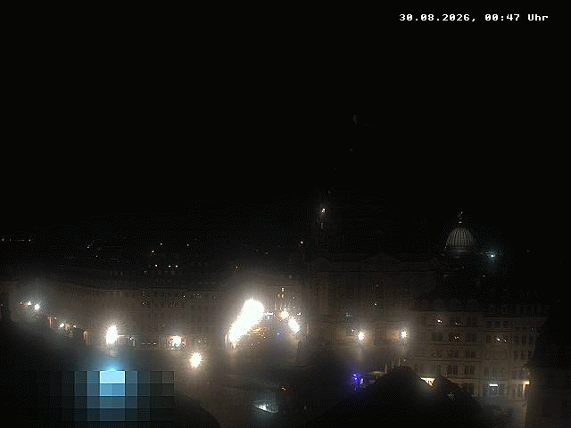 Archiv Foto Webcam Dresden - Frauenkirche und Neumarkt