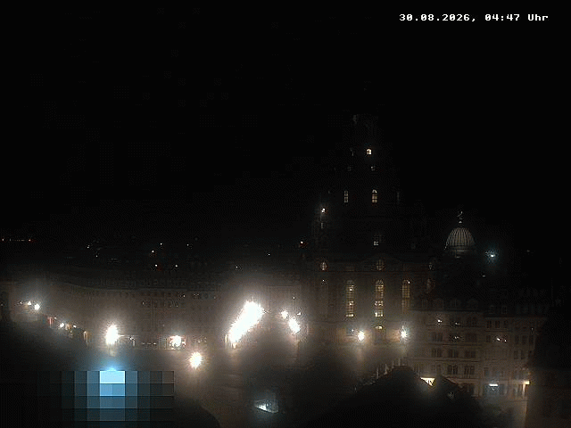 Archiv Foto Webcam Dresden - Frauenkirche und Neumarkt