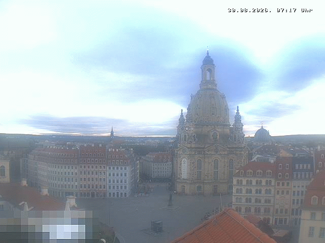 Archived image Webcam Dresden - Frauenkirche and Neumarkt square