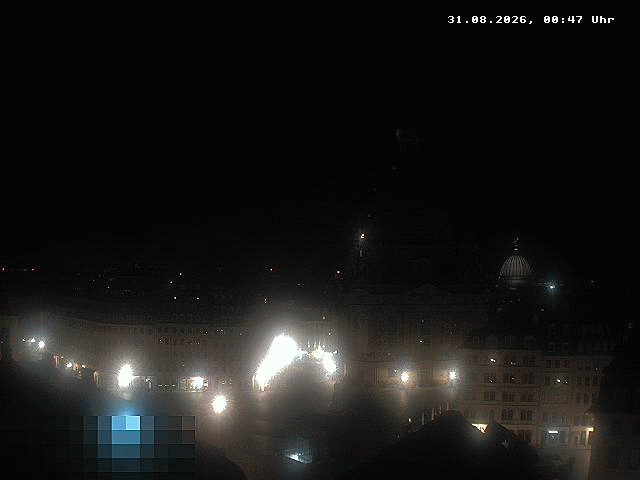 Archiv Foto Webcam Dresden - Frauenkirche und Neumarkt