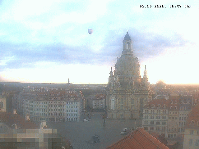 Archiv Foto Webcam Dresden - Frauenkirche und Neumarkt