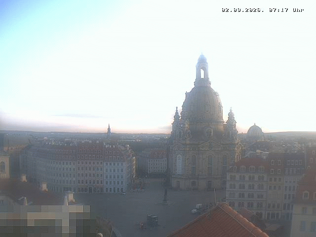 Archiv Foto Webcam Dresden - Frauenkirche und Neumarkt