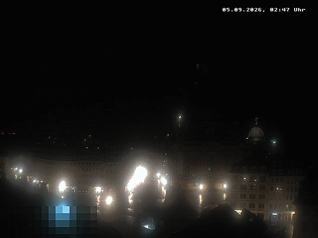 Archiv Foto Webcam Dresden - Frauenkirche und Neumarkt