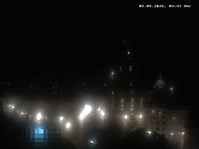 Archiv Foto Webcam Dresden - Frauenkirche und Neumarkt