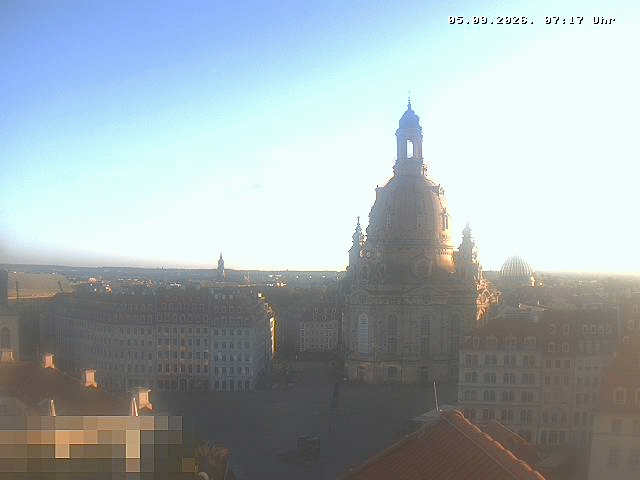 Archiv Foto Webcam Dresden - Frauenkirche und Neumarkt