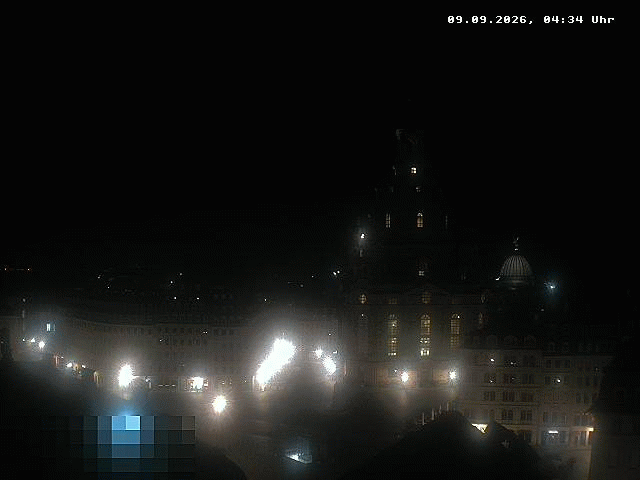 Archiv Foto Webcam Dresden - Frauenkirche und Neumarkt