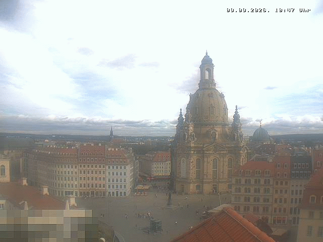 Archiv Foto Webcam Dresden - Frauenkirche und Neumarkt