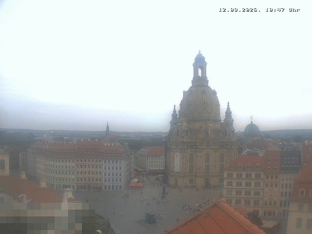 Archiv Foto Webcam Dresden - Frauenkirche und Neumarkt