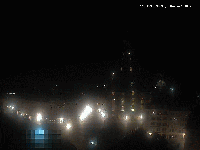 Archiv Foto Webcam Dresden - Frauenkirche und Neumarkt