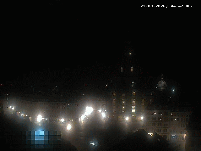 Archiv Foto Webcam Dresden - Frauenkirche und Neumarkt