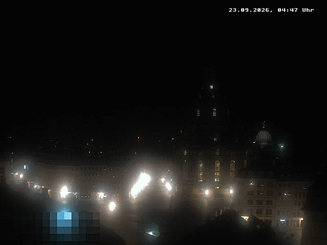 Archiv Foto Webcam Dresden - Frauenkirche und Neumarkt