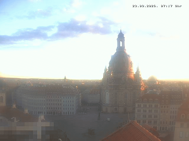 Archiv Foto Webcam Dresden - Frauenkirche und Neumarkt