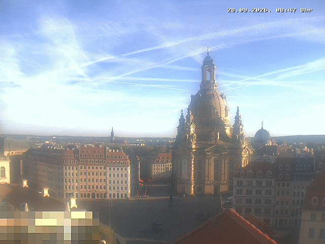 Archiv Foto Webcam Dresden - Frauenkirche und Neumarkt