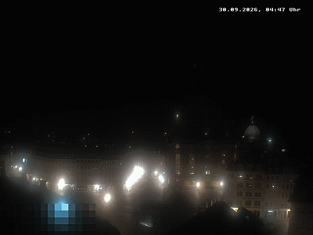 Archived image Webcam Dresden - Frauenkirche and Neumarkt square