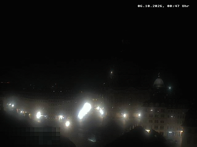 Archived image Webcam Dresden - Frauenkirche and Neumarkt square