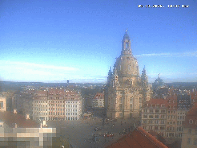 Archiv Foto Webcam Dresden - Frauenkirche und Neumarkt