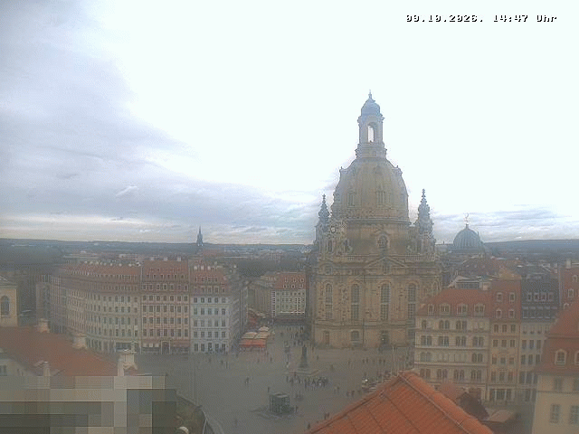 Archiv Foto Webcam Dresden - Frauenkirche und Neumarkt