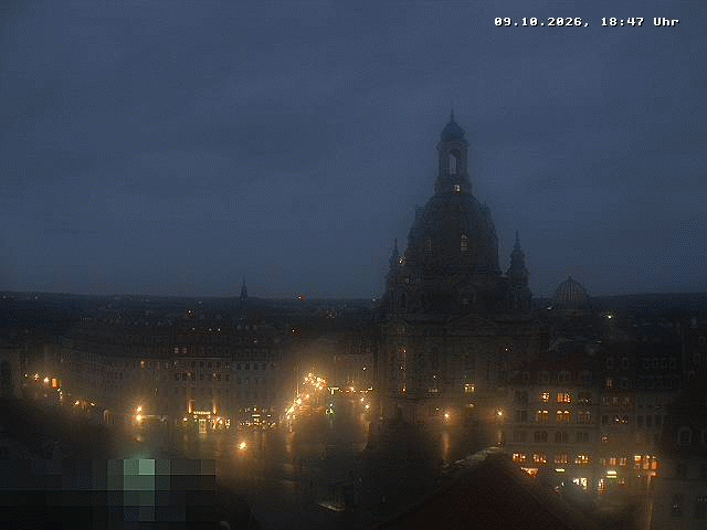 Archiv Foto Webcam Dresden - Frauenkirche und Neumarkt