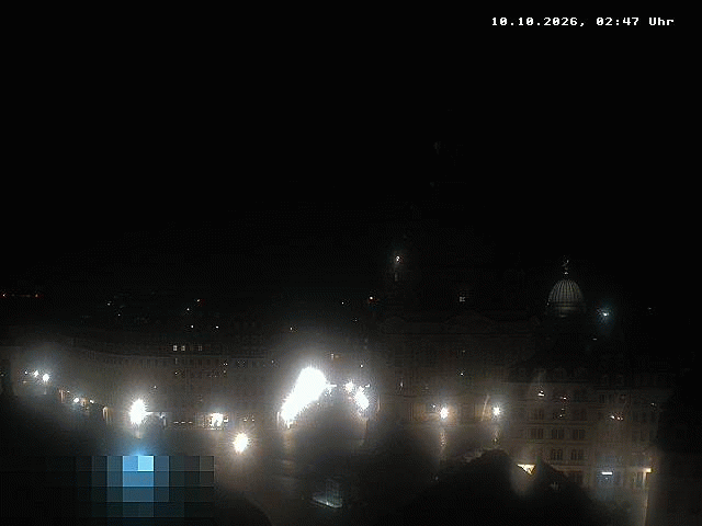 Archiv Foto Webcam Dresden - Frauenkirche und Neumarkt