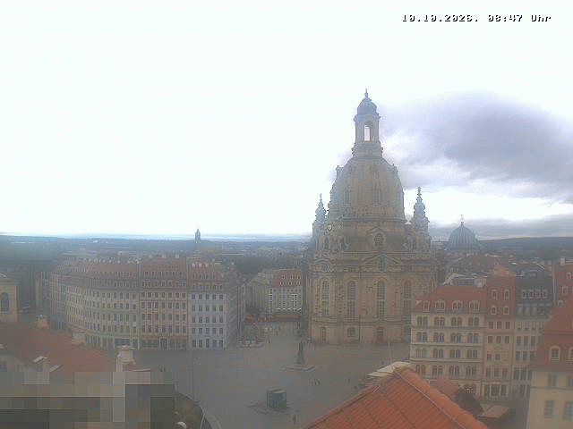 Archiv Foto Webcam Dresden - Frauenkirche und Neumarkt