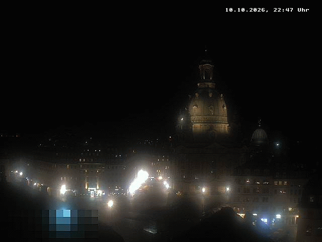 Archiv Foto Webcam Dresden - Frauenkirche und Neumarkt