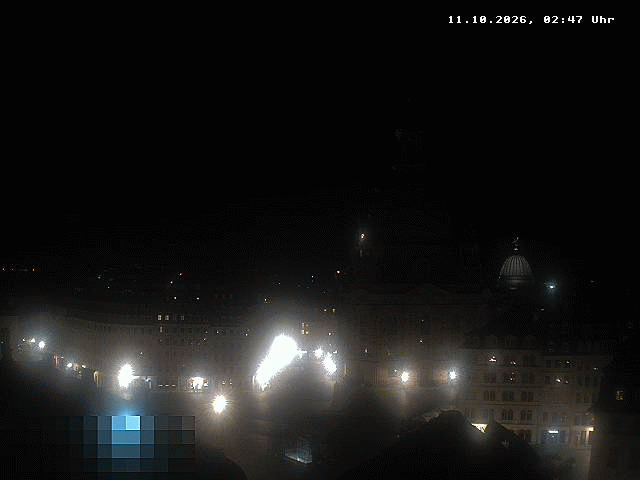 Archiv Foto Webcam Dresden - Frauenkirche und Neumarkt