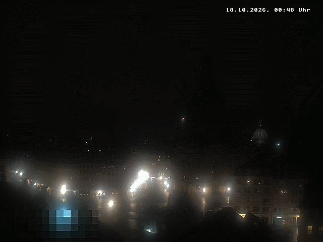 Archived image Webcam Dresden - Frauenkirche and Neumarkt square