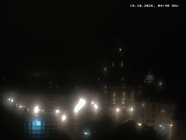 Archived image Webcam Dresden - Frauenkirche and Neumarkt square