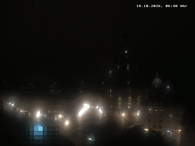 Archiv Foto Webcam Dresden - Frauenkirche und Neumarkt
