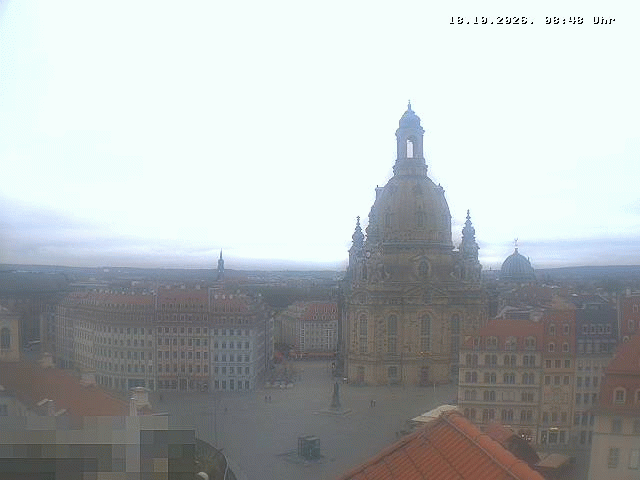 Archiv Foto Webcam Dresden - Frauenkirche und Neumarkt