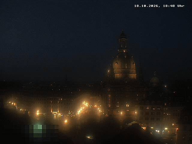 Archiv Foto Webcam Dresden - Frauenkirche und Neumarkt