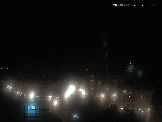 Archiv Foto Webcam Dresden - Frauenkirche und Neumarkt