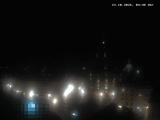 Archiv Foto Webcam Dresden - Frauenkirche und Neumarkt