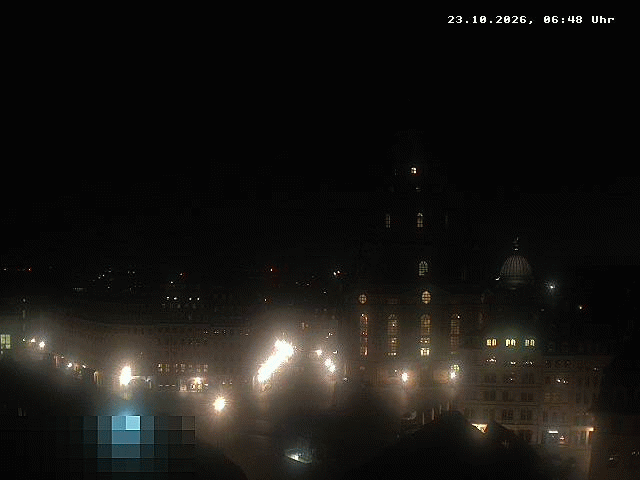 Archiv Foto Webcam Dresden - Frauenkirche und Neumarkt