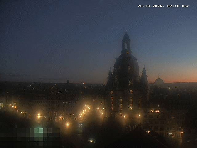 Archiv Foto Webcam Dresden - Frauenkirche und Neumarkt