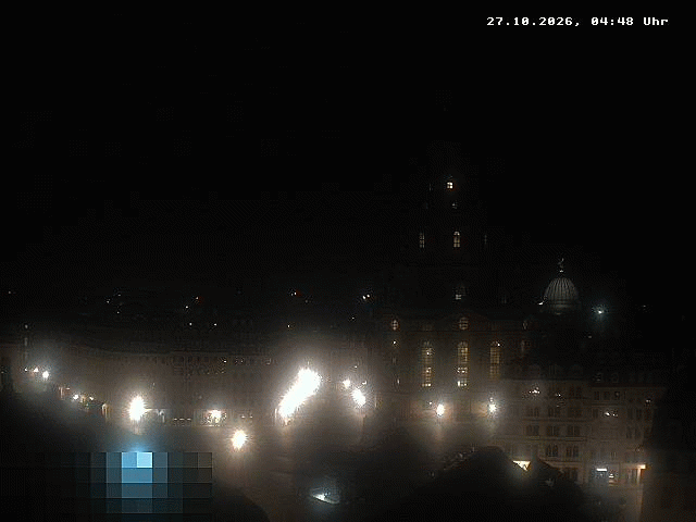 Archiv Foto Webcam Dresden - Frauenkirche und Neumarkt