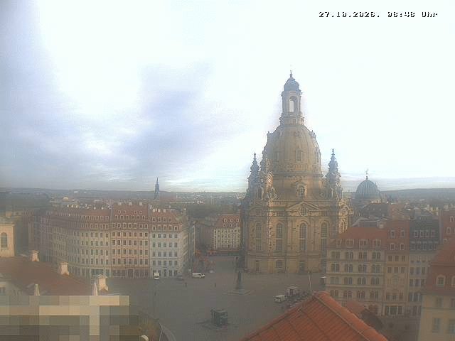 Archiv Foto Webcam Dresden - Frauenkirche und Neumarkt