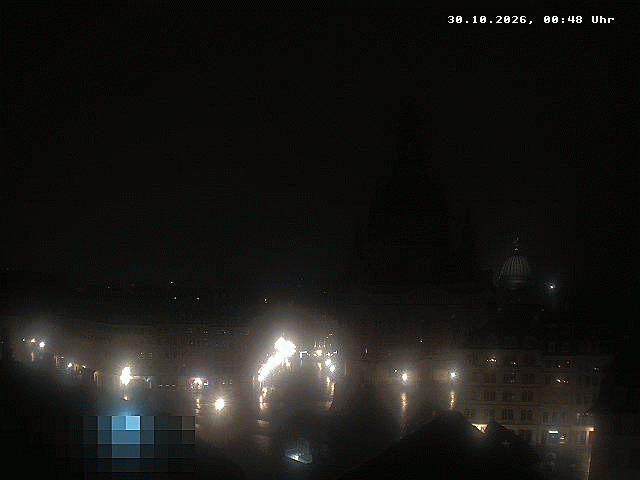 Archived image Webcam Dresden - Frauenkirche and Neumarkt square