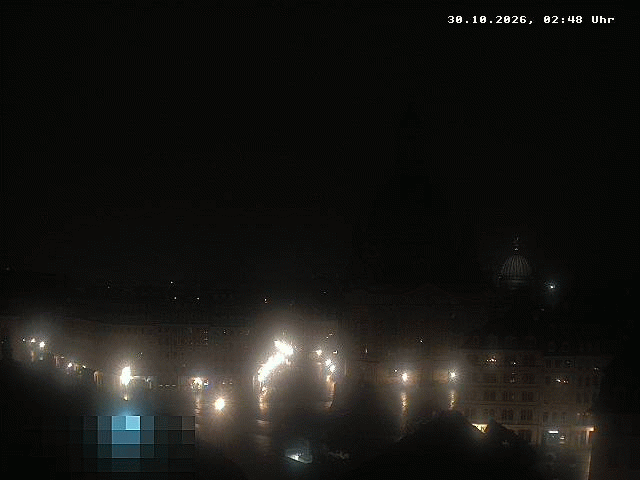 Archived image Webcam Dresden - Frauenkirche and Neumarkt square