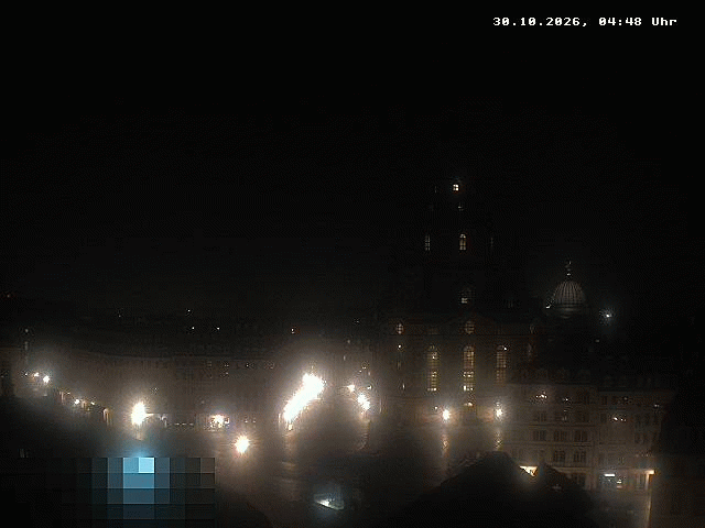 Archiv Foto Webcam Dresden - Frauenkirche und Neumarkt