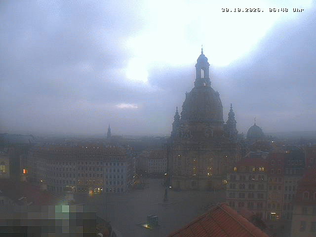 Archiv Foto Webcam Dresden - Frauenkirche und Neumarkt