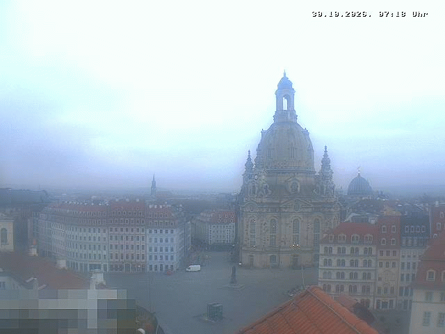 Archiv Foto Webcam Dresden - Frauenkirche und Neumarkt