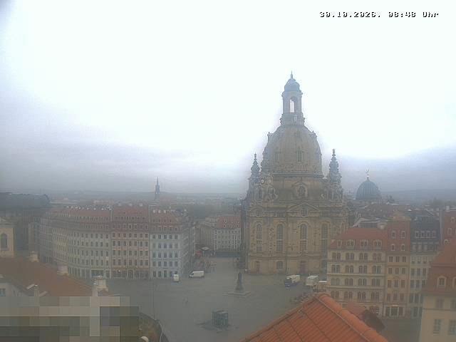 Archiv Foto Webcam Dresden - Frauenkirche und Neumarkt