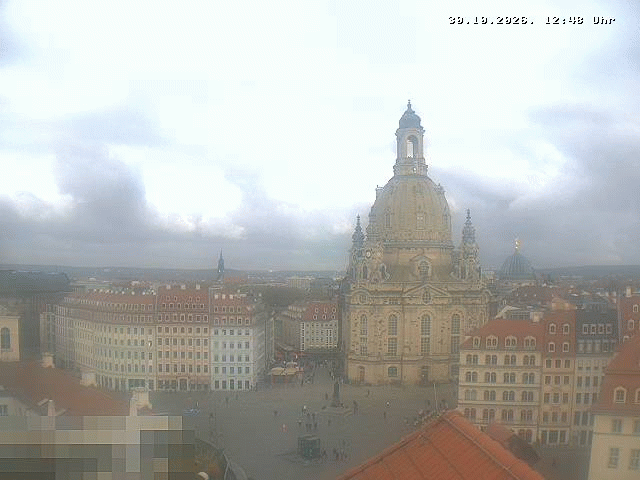 Archiv Foto Webcam Dresden - Frauenkirche und Neumarkt