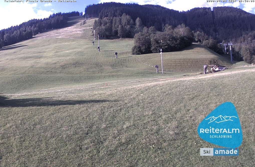 Archived image Webcam Reiteralm: Base Station Silver Jet