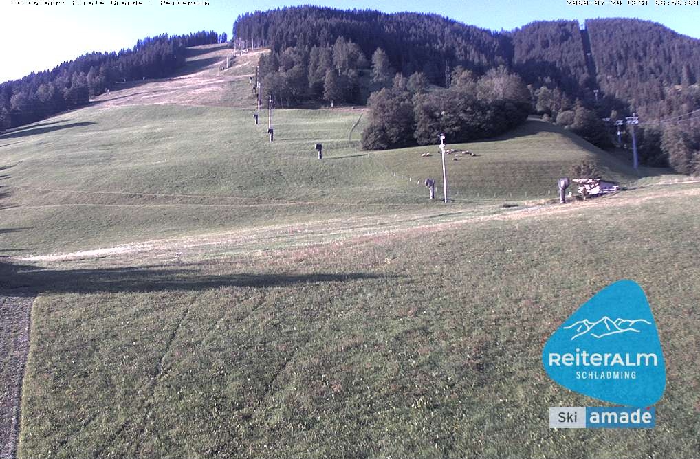 Archiv Foto Webcam Reiteralm - Talstation 8er Silver Jet
