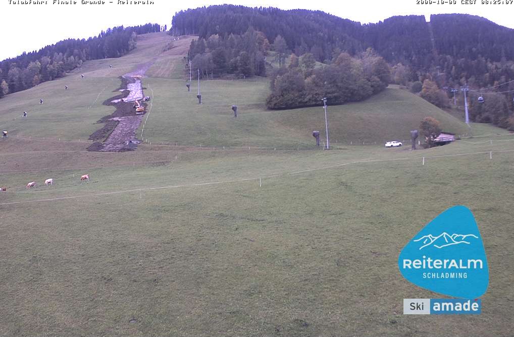 Archived image Webcam Reiteralm: Base Station Silver Jet