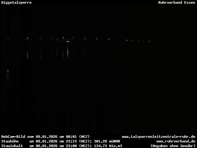 Archiv Foto Webcam Biggesee: Biggetalsperre